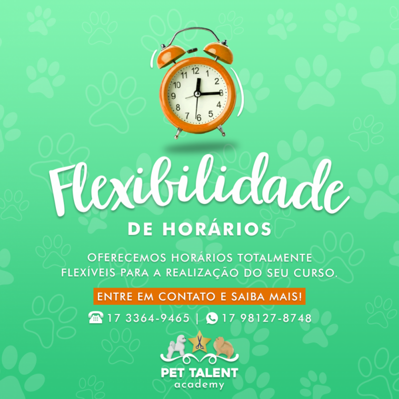 Flexibilidade de horários para o seu curso!